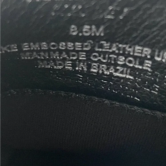 Matisse Aubrey Black Crocodile Patterned Western Cowgirl Ankle Boots 8.5 - Picture 5 of 8